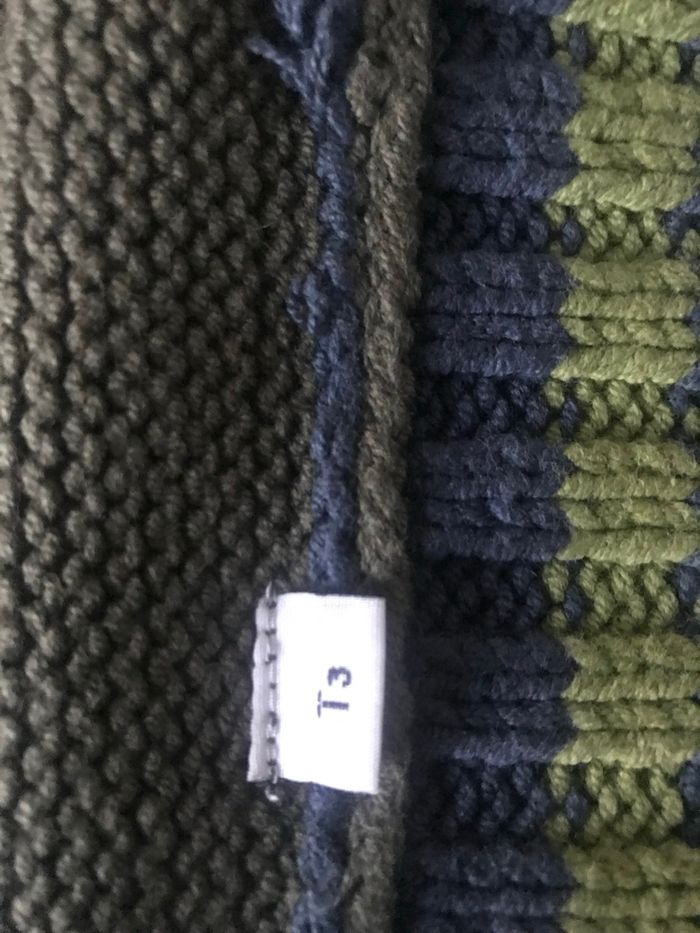 Bonnet et écharpe vert Ccie Taille 3 4 ans - photo numéro 3