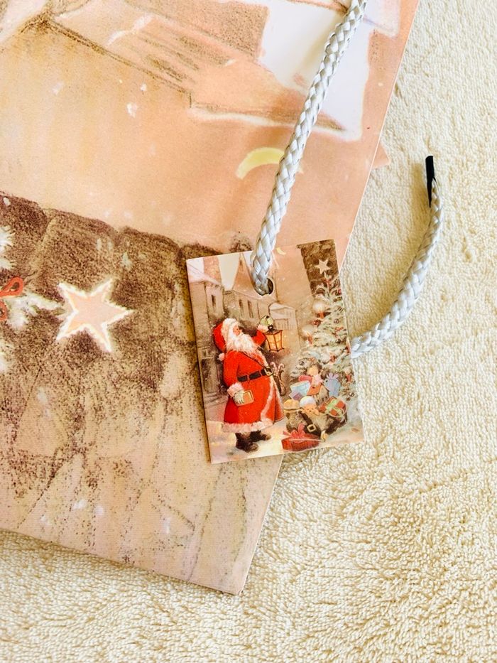 Lot de 3 grandes pochettes Père Noël Vitrine Magique - photo numéro 3