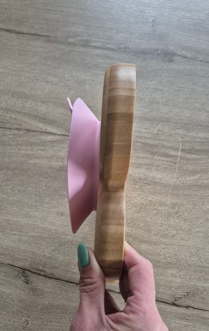 Assiette en bambou avec ventouse 🐘 - photo numéro 4