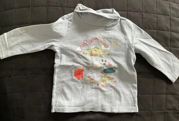 Sous pull bleu ciel Sergent major 9 mois