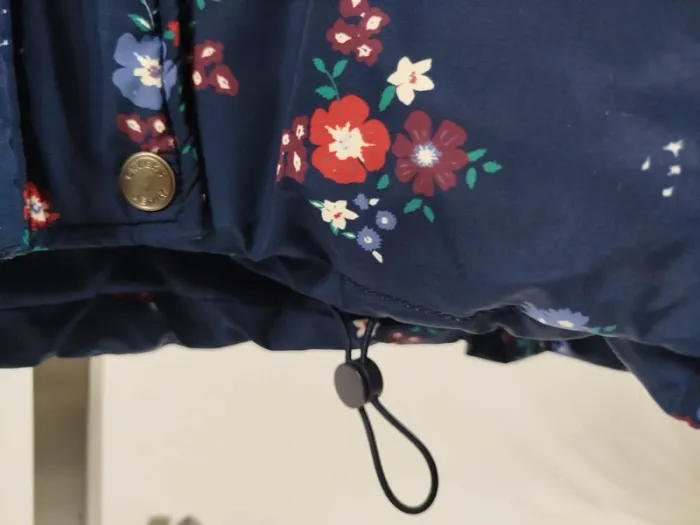 Doudoune creeks bleu marine à fleur T40 Taille L A833 - photo numéro 7