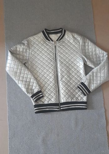 Veste bombers matelassé métallisé