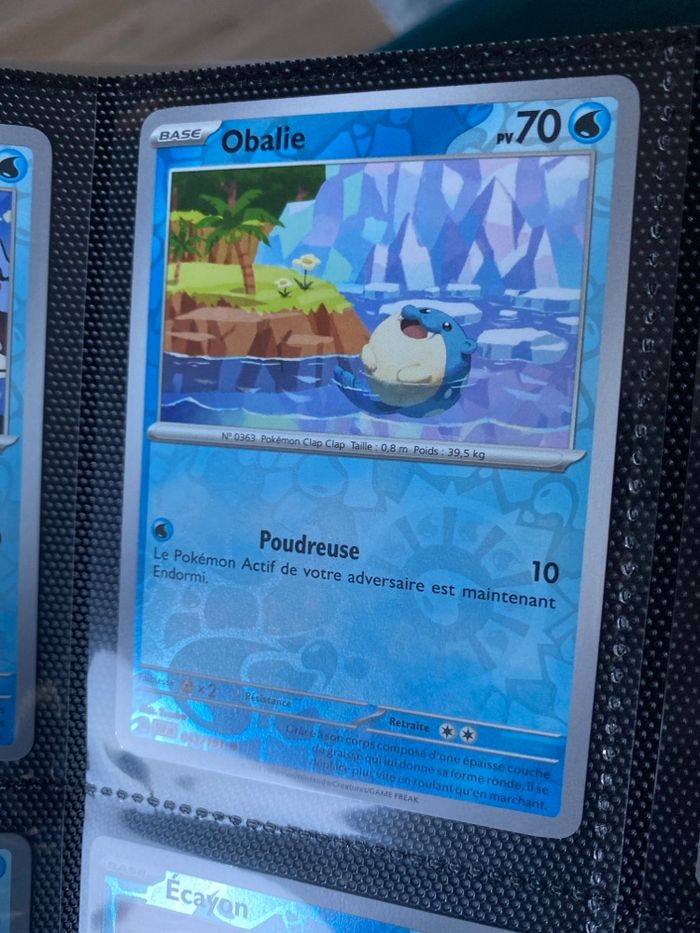 Carte Pokémon reverse neuf