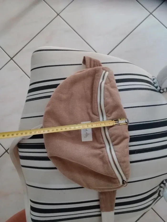 Banane velours marron et beige grande qualité - photo numéro 14