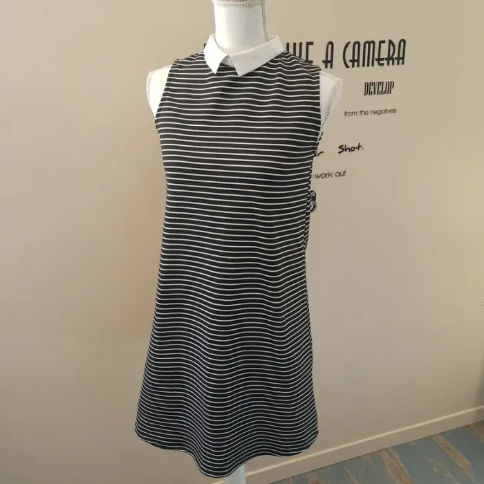 Robe marinière bleu et blanche trapèze Mim taille 2