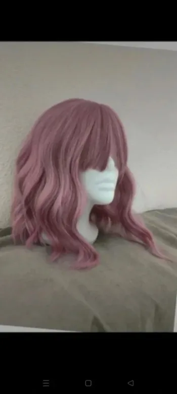 Perruque Naturelle Rose Pastel Tendance 30€