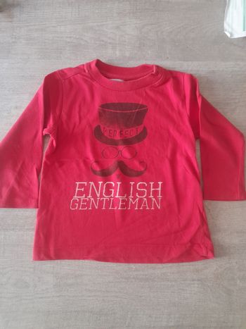 T-shirt manches longues Bronzini garçon 18 mois