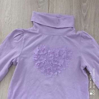 Col roulé lilas 4ans