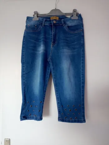 Pantacourt jean femme 42