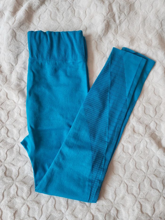 Legging de sport Fabletics bleu T.38/M