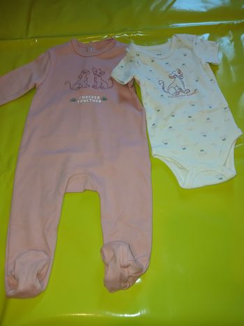 bodie manches courtes pyjamas fille en coton disney 71 cm 9 mois