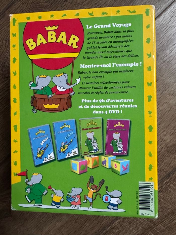 Coffret 4 dvd Babar et 12 cubes - photo numéro 9