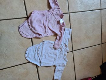 2 body manches longues 0 mois