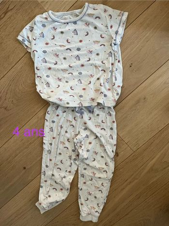 Pyjama licorne Monoprix 4 ans