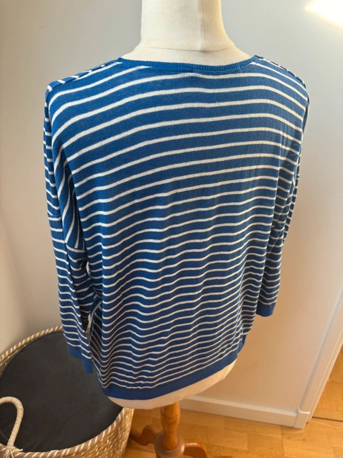 💙 sublime pull fin - La Fée Maraboutée - T38/40 - photo numéro 9