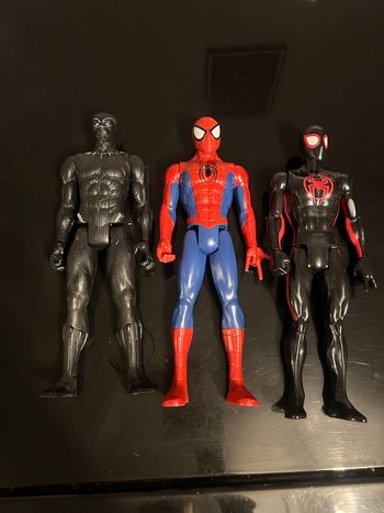 Lot 3 personnages Spiderman 20 cm