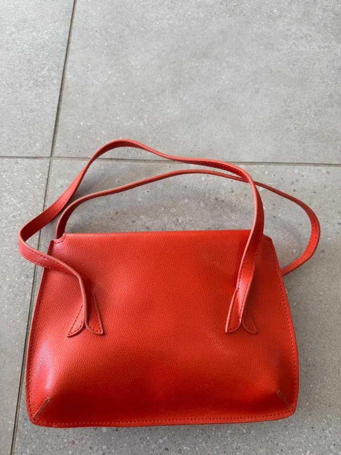 Sac à main orange Rodier, très bon état, 24*17cm - photo numéro 2