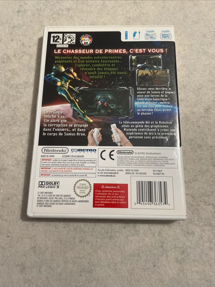 Metroid Prime 3 Corruption Jeu Nintendo Wii Complet FR TBE - photo numéro 4
