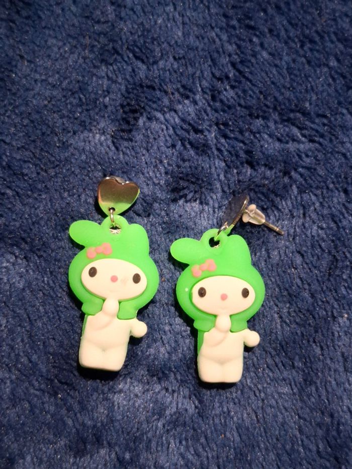 Boucles d'oreilles Kuromi - photo numéro 4