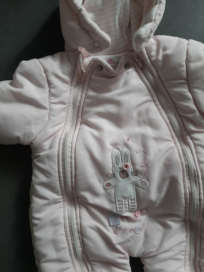Combinaison pilote rose taille 3-6mois - photo numéro 2