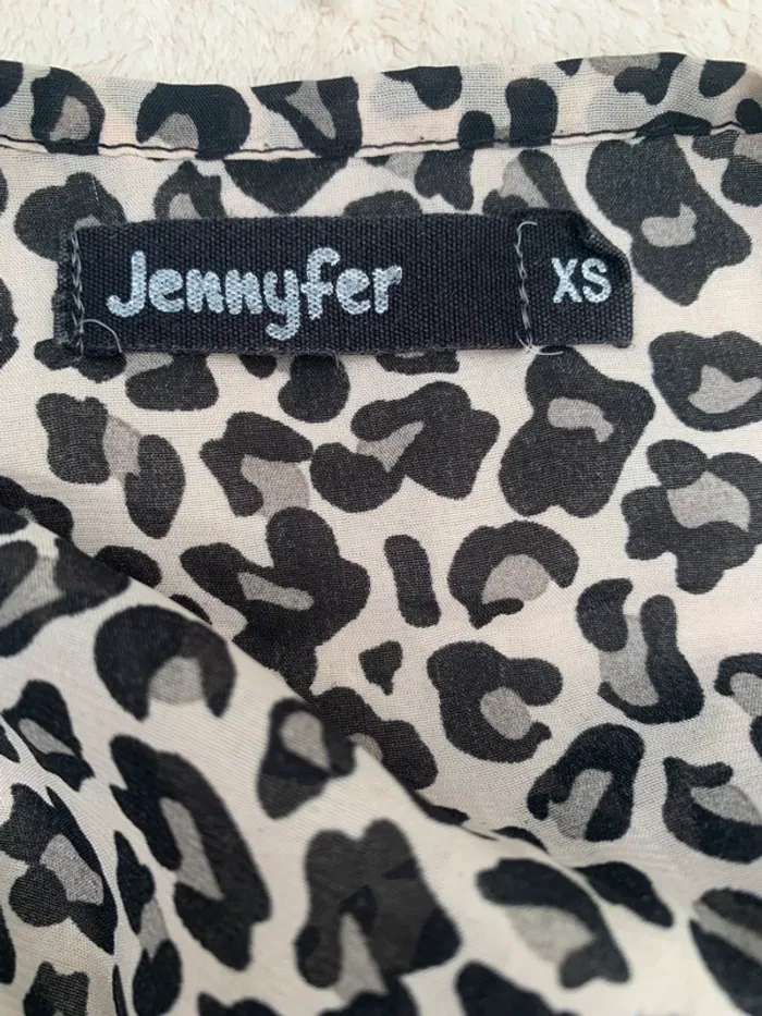 Blouse Jennifer transparente léopard taille XS - photo numéro 7