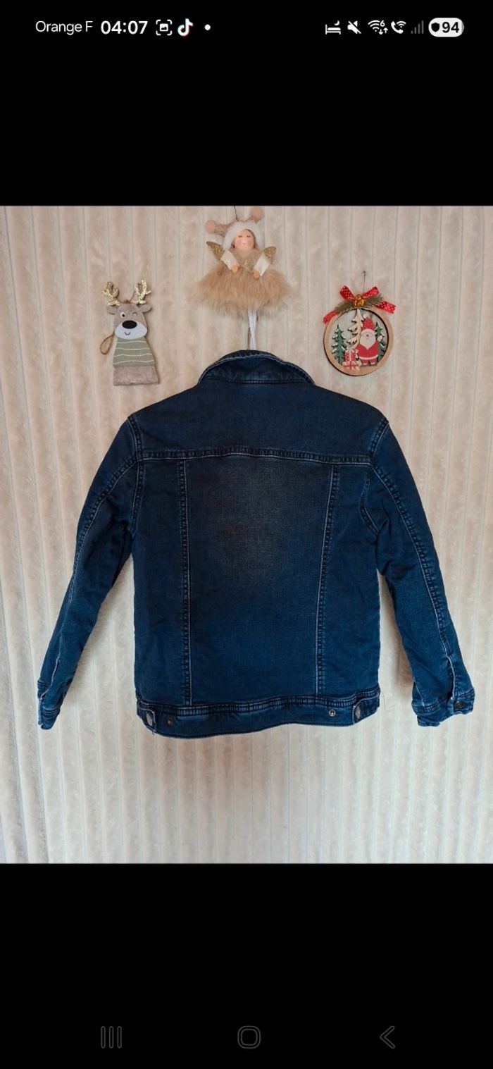 Blouson en jeans doublé en polaire orchestra 8 ans - photo numéro 3