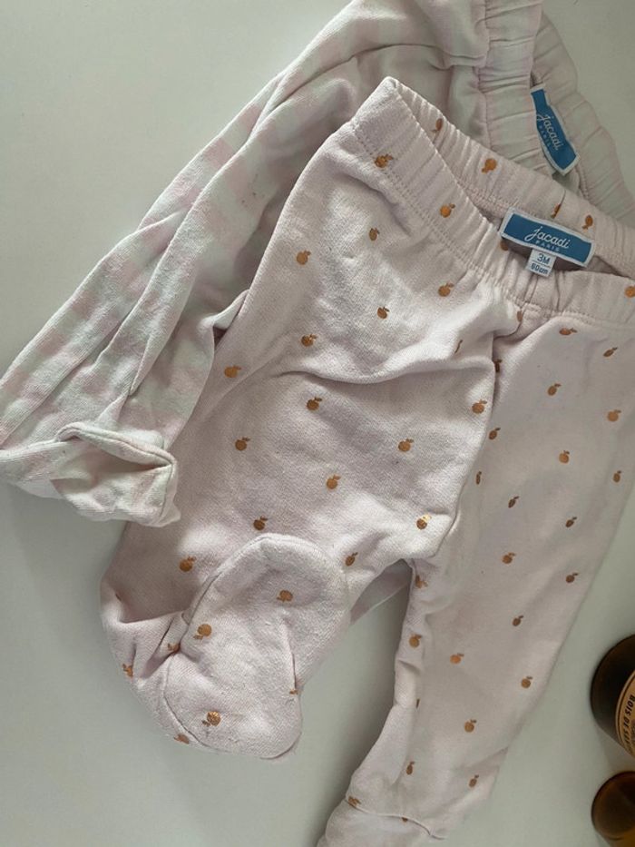 Lot de 2 bas bébé fille 3M Jacadi - photo numéro 3