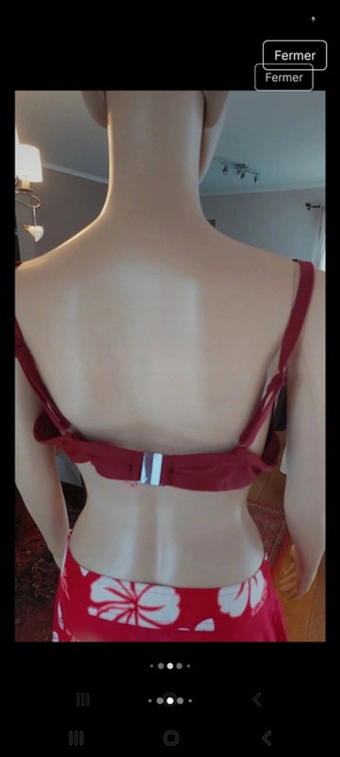 Haut de Maillot Hunkemöller bordeaux fr 100E - photo numéro 7