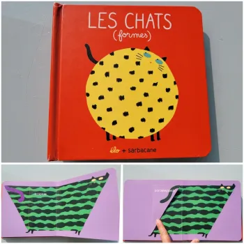 Livre animé 🐱 Les Chats (formes) 🐈 Éditions Sarbacane