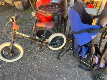 Draisienne  et porte bébé 