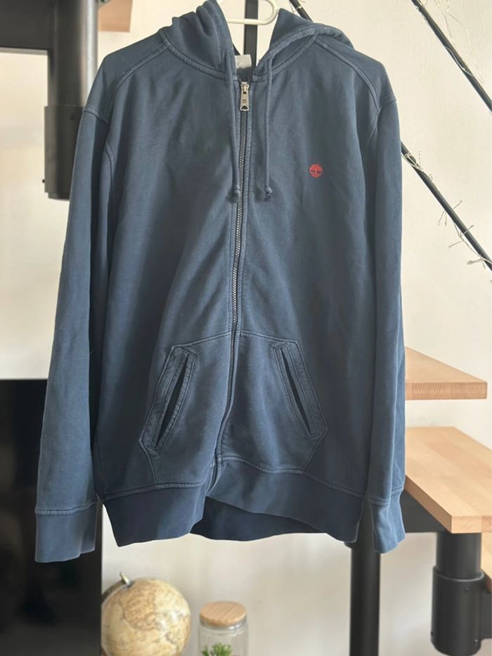 Sweat zippé à capuche Timberland bleu marine - Taille L