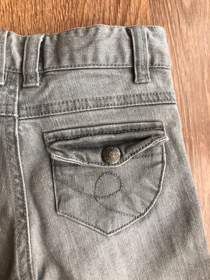 Jean gris fille Tape À l’œil 4 ans - photo numéro 7