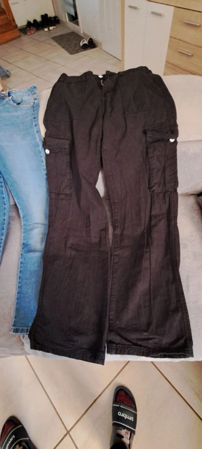 Lot de 2 pantalons (1 cargo et 1 jeans) Jennifer - photo numéro 2