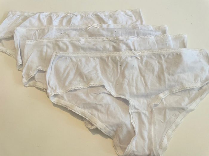 Lot de 4 culottes blanches taill L/XL seduccia - photo numéro 2