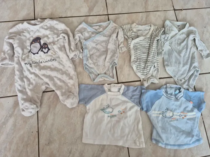 Lot n°3 vêtements bébé garçon 1 mois - photo numéro 7
