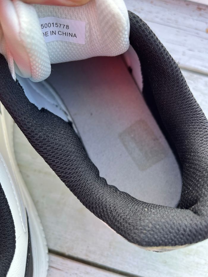 Baskets blanches noires et léopard - photo numéro 9