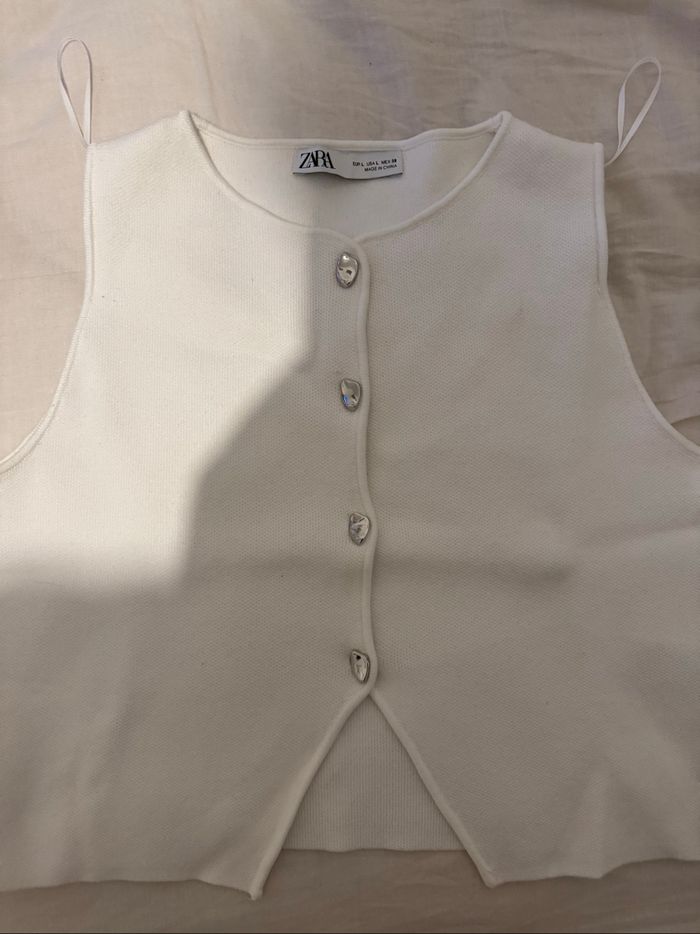 Haut blanc Zara
