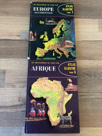Lot de 2 atlas Europe occidentale et Afrique