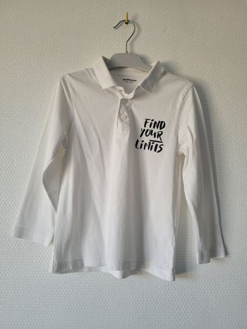 Polo blanc Vertbaudet 5 ans TBE