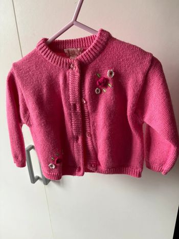 Gilet bébé rose