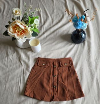 PatPat Jupe Boutonnée Polyester Marron Très bon état 18-24 mois