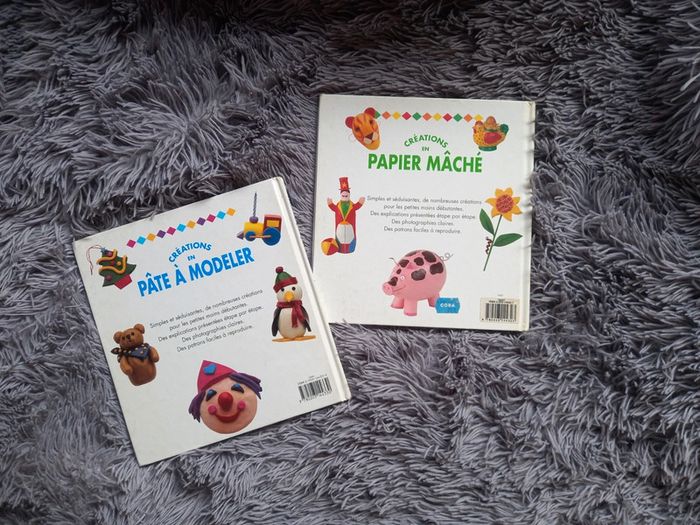 🎁 A donner ! Lot de 2 livres créations "petites mains" - photo numéro 2