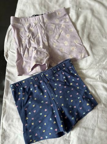 Lot de 2 mini shorts tex