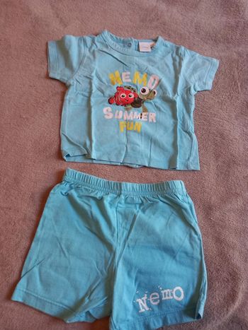 Ensemble T-Shirt et Short Nemo Taille 6 mois