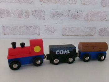 Train en bois style brio