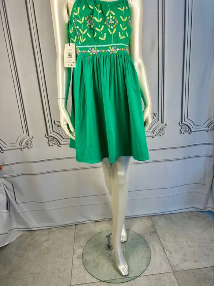 Robe courte Verte Ba&sh T.1 / S neuve - photo numéro 3