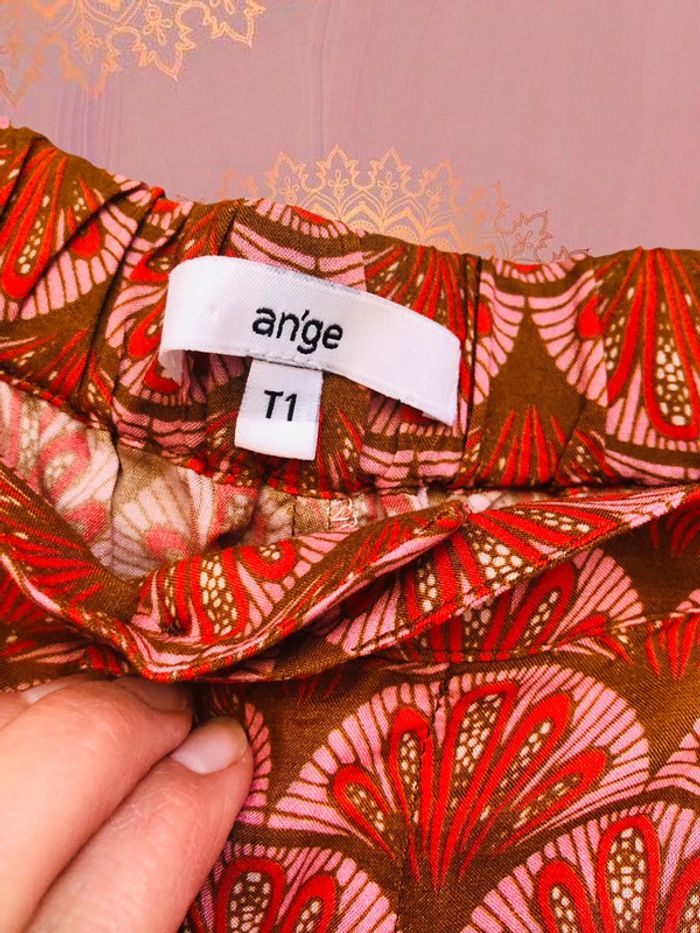 🧡Pantalon léger et fluide motif orange🌷light flowing pattern pants🧡 - photo numéro 6