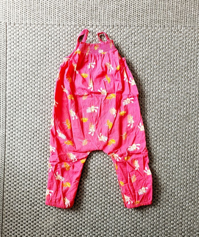 Combinaison légère rose fuchsia - 12 mois - photo numéro 2