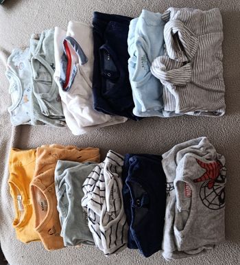 Lot 12 pyjamas velour 3 mois