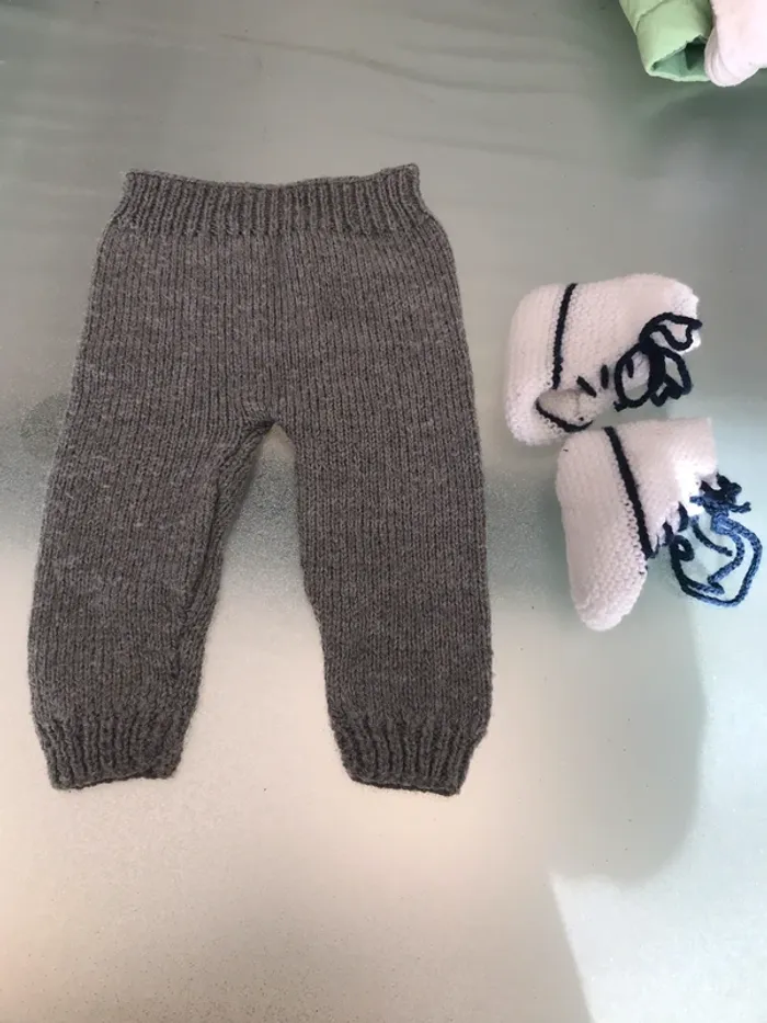 habits tricotés main 3/6 mois